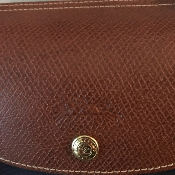 *SOLD Longchamp Le Pliage Navy Blue Large Tote - Picture 4 of 8